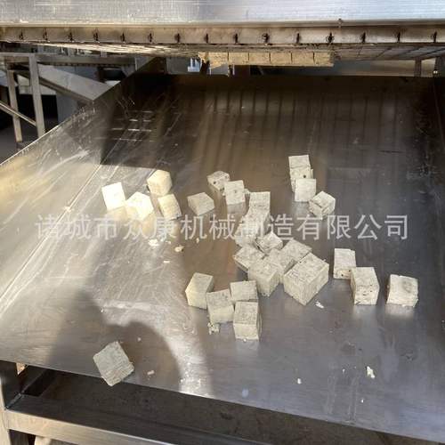 全自动鱼豆腐千页豆腐切块机 山楂糕切条切块机 干豆腐豆皮切块机