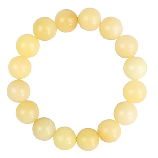 金色菩提根手串12MM文玩佛珠白玉菩提男女情侣手链饰品圣诞节礼物