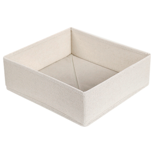 布艺内衣收纳盒可折叠棉麻内裤袜子分格储物盒家用衣柜抽屉整理盒