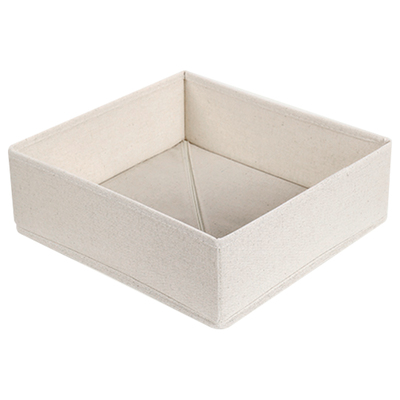 棉麻内裤袜子分格可折叠储物盒