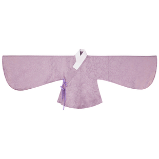 福鹿记[木槿]交领短袄木槿白木槿紫木槿黄立领交领琵琶袖明制汉服