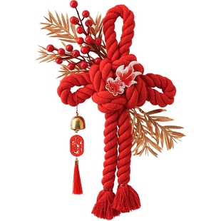 中国结挂件2026新款高级入户门挂饰客厅高档装饰新年氛围布置红色