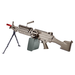 战鹰出品MK46玩具枪火牛电动声光不可发射尼龙软弹枪M249系列儿童