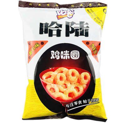 鸡味圈比客膨化大包装亲亲哈陆