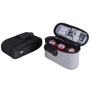 印章收纳盒印章盒印鉴章会计印签章企业公章盒子便携公司章子收纳印章包盒子收纳包票据包证件光敏发票印章箱