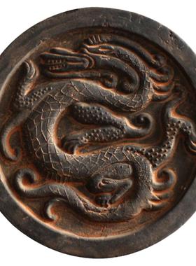 仿古汉代瓦当拓片王莽四神兽青龙白虎玄武朱雀传拓陶瓦片拓印摆件