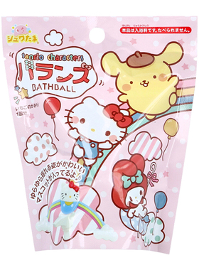 日本三丽鸥泡澡球彩虹不倒翁布丁狗美乐蒂盲盒手办玩具浴盐1枚75g