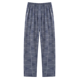 浪莎男士睡裤男款夏季纯棉薄款居家长裤子男式春秋款加大码家居裤