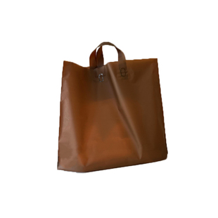 高档磨砂透明服装店衣服用购物手提袋子塑料礼品包装打包批发定制