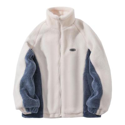 BOYUE帛跃拼色羊羔绒外套