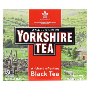 约克夏yorkshire tea经典红茶约克郡英式红茶包英国进口袋泡茶包