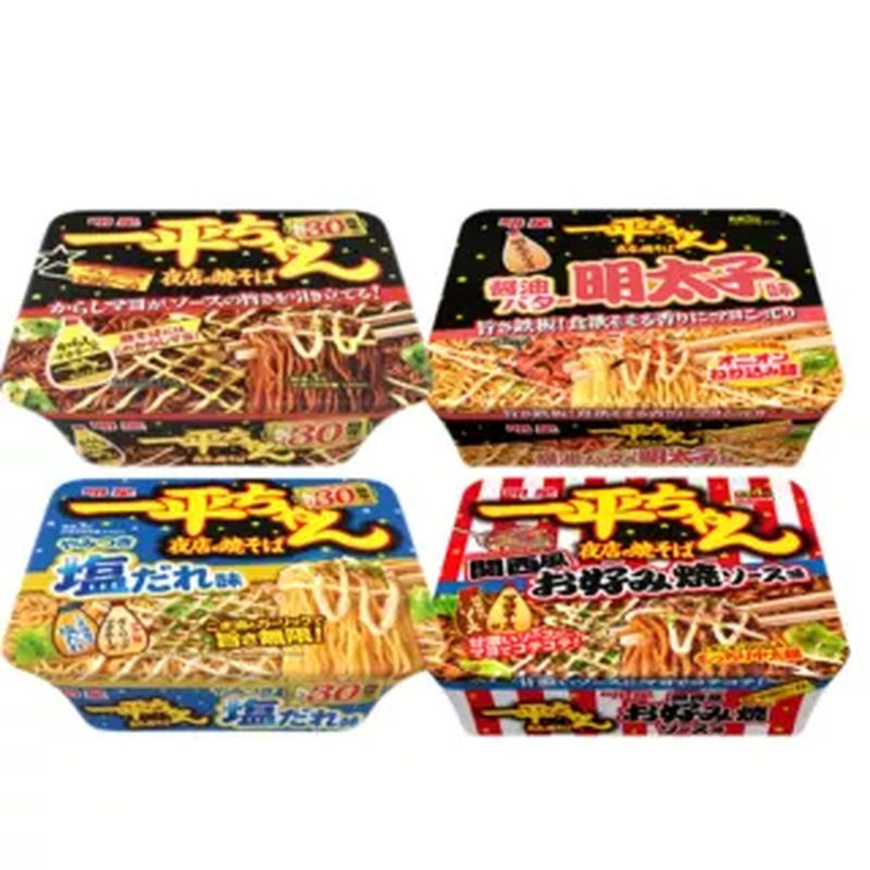 现货 日本明星食品一平夜店芥末蛋黄酱汁炒面拉面捞面拌面方便面