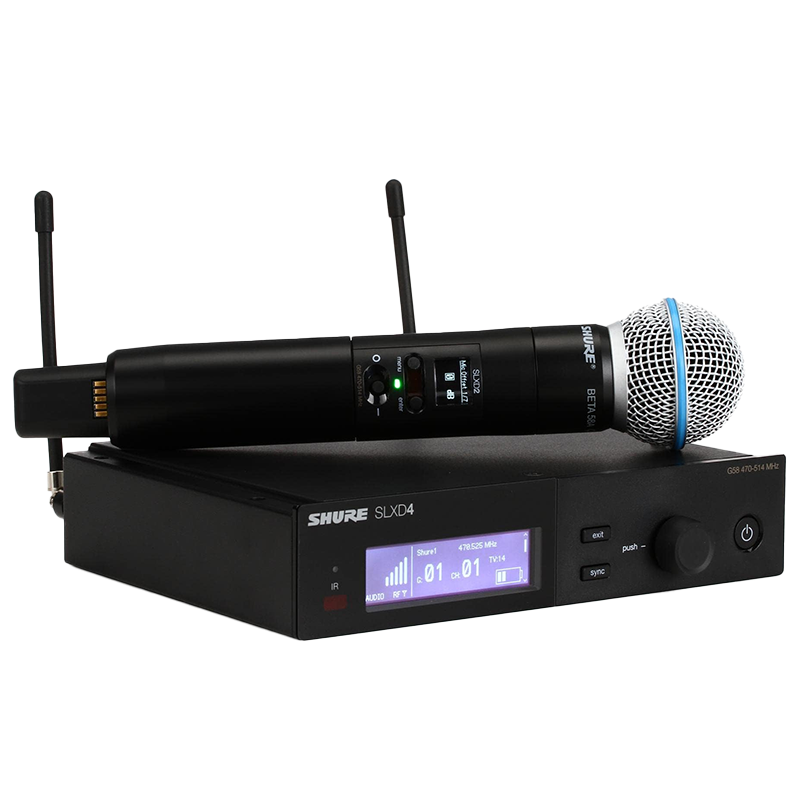 SHURE舒尔SLXD24 BETA58A SM58数字无线麦克风话筒舞台演出直播