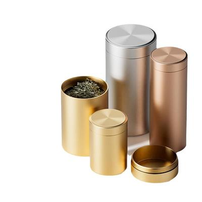 钛铝合金小罐密封茶叶便携罐