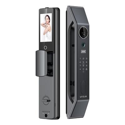 因硕V12AIRMAX智能门锁全自动掌纹人脸指纹锁家用入户门密码锁