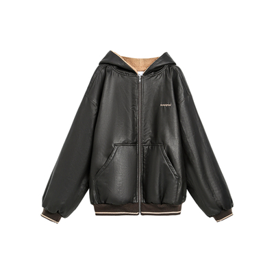 TurnSignal潮牌连帽绒外套女