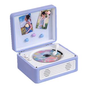 复古cd机便捷式蓝牙音响播放器专辑光碟黑胶唱片机一体播放器便携
