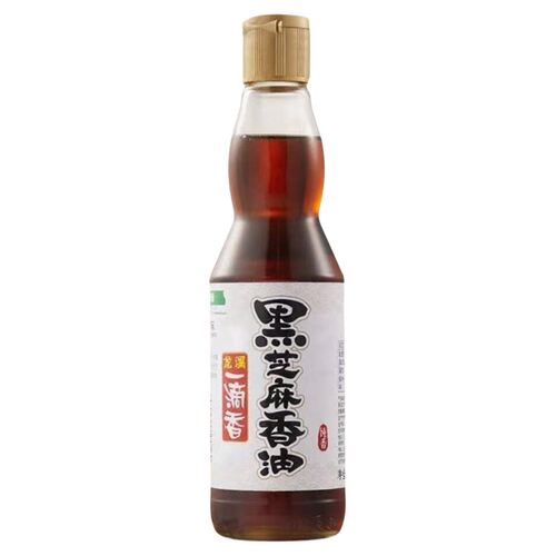安徽池州龙溪一滴香黑芝麻香油405毫升压榨香油正品保证220ml
