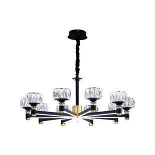 轻奢水晶吊灯现代简约北欧客厅灯卧室餐厅灯大气防尘灯具全屋套餐