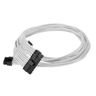 电脑全模组定制线 电源显卡CPU主板模组线订制软质硅胶线 白色