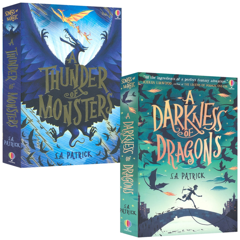 Songs of Magic Series A Darkness of Dragons 魔法之歌1&3 奇幻冒险 章节书 青少年英语课外读物 英文原版进口儿童图书