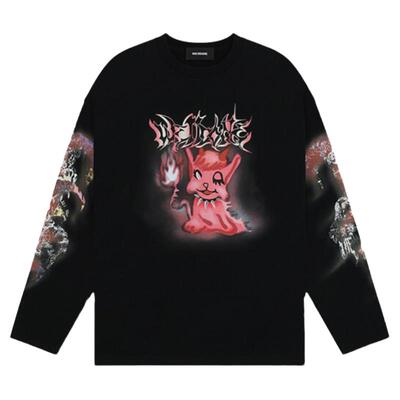 中性长袖WE11DONE印花