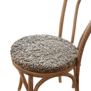 小沙卷椅垫纯羊毛坐垫羊毛沙发垫地毯餐椅垫卷毛皮毛圆形垫方垫毯