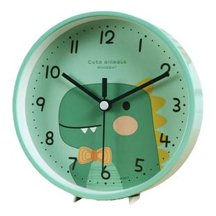 创意儿童房小挂钟2025新款桌面学生起床专用时钟闹钟静音挂墙钟表