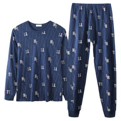 意大莱男士100%纯棉秋衣秋裤套装