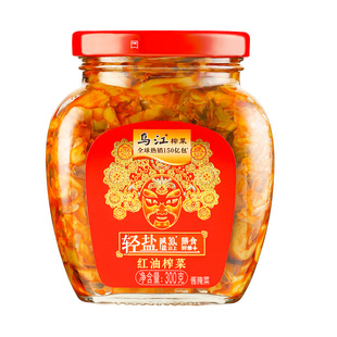 罐装乌江红油榨菜瓶装300g*4瓶涪陵下饭菜酱泡菜咸菜开胃菜重庆
