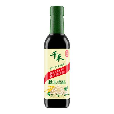 千禾糯米香醋500ml瓶酿造食醋