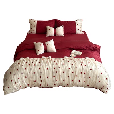 法式浪漫提花纯棉四件套