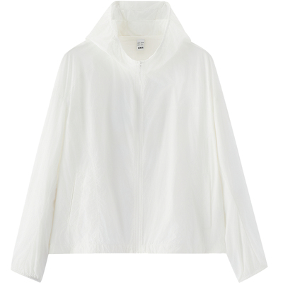 森马防晒凉感肌理宽松连帽夹克女