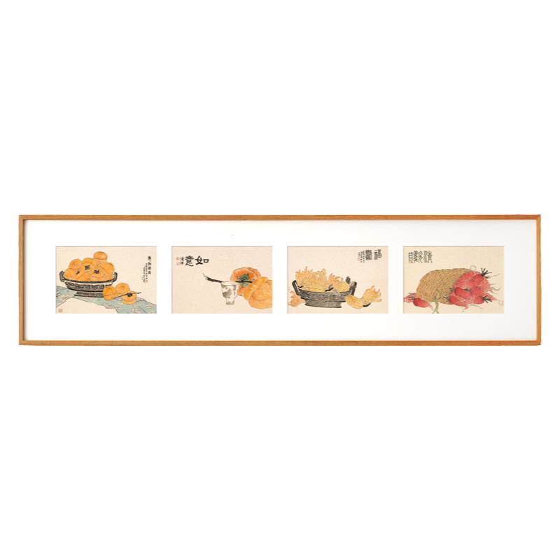 餐厅装饰画卧室客厅原木风