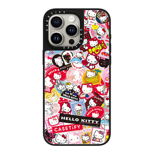 现货CASETiFY联名Hello Kitty50周年甜蜜来袭适用苹果iPhone16 pro max手机壳15/14磁吸镜面卡通可爱保护套13