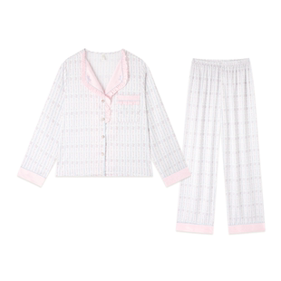 BE冰丝睡衣2026新款正流行女款春秋长袖长裤夏季丝绸女士家居服夏