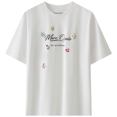 MarcO'Polo设计感圆领短袖T恤女