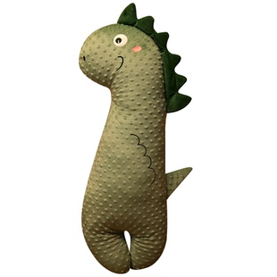 卡通恐龙长条抱枕睡觉夹腿陪你睡卧室床上豆豆绒孕妇靠枕枕头女生