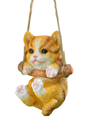 可爱风小猫树脂园艺挂件创意装饰