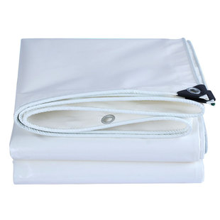 超薄轻便白色PVC刀刮布防水防晒篷布防雨布养猪养殖场专用卷帘布