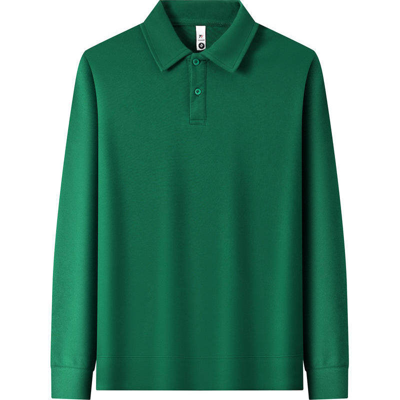餐饮工作服定制纯棉长袖PoloPOLO衫定制/加工