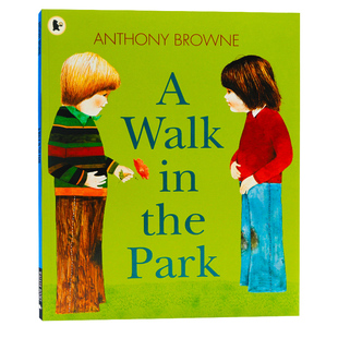 在公园里散步 A Walk in the Park 英文原版绘本 Anthony Browne 安东尼布朗名家绘本 儿童英语启蒙认知图画故事书籍 平装大开本