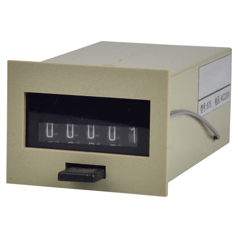 875型电磁计数器12v 24v 110v 220v工业冲床自动电子式累加记数器