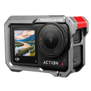 【顺丰包邮】适用DJI大疆Action5pro/4/3兔笼金属横竖磁吸快拆保护套运动相机灵眸拓展麦克风补光灯骑行配件