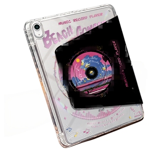 【旋转款x磁吸拆分】英文唱片适用于ipadair6平板mini7保护套2025新款10.9寸苹果18版pro11亚克力10.2防弯13