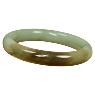 紫润轩新疆和田玉糖青白玉手镯且末料三色哑光54MM玉镯子收藏级