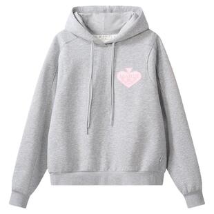 MARDI连帽套头女卫衣2026春季新款休闲简约百搭宽松显瘦长袖上衣