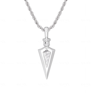 AWNL北欧M陨石时空之箭项链男天然精致新年礼物送男友