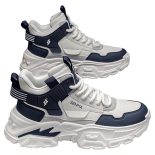 森马男鞋冬季2026新款百搭男士休闲运动厚底增高老爹鞋男款鞋子