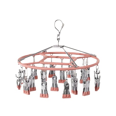 袜子晾晒架不锈钢多夹子晒内衣夹